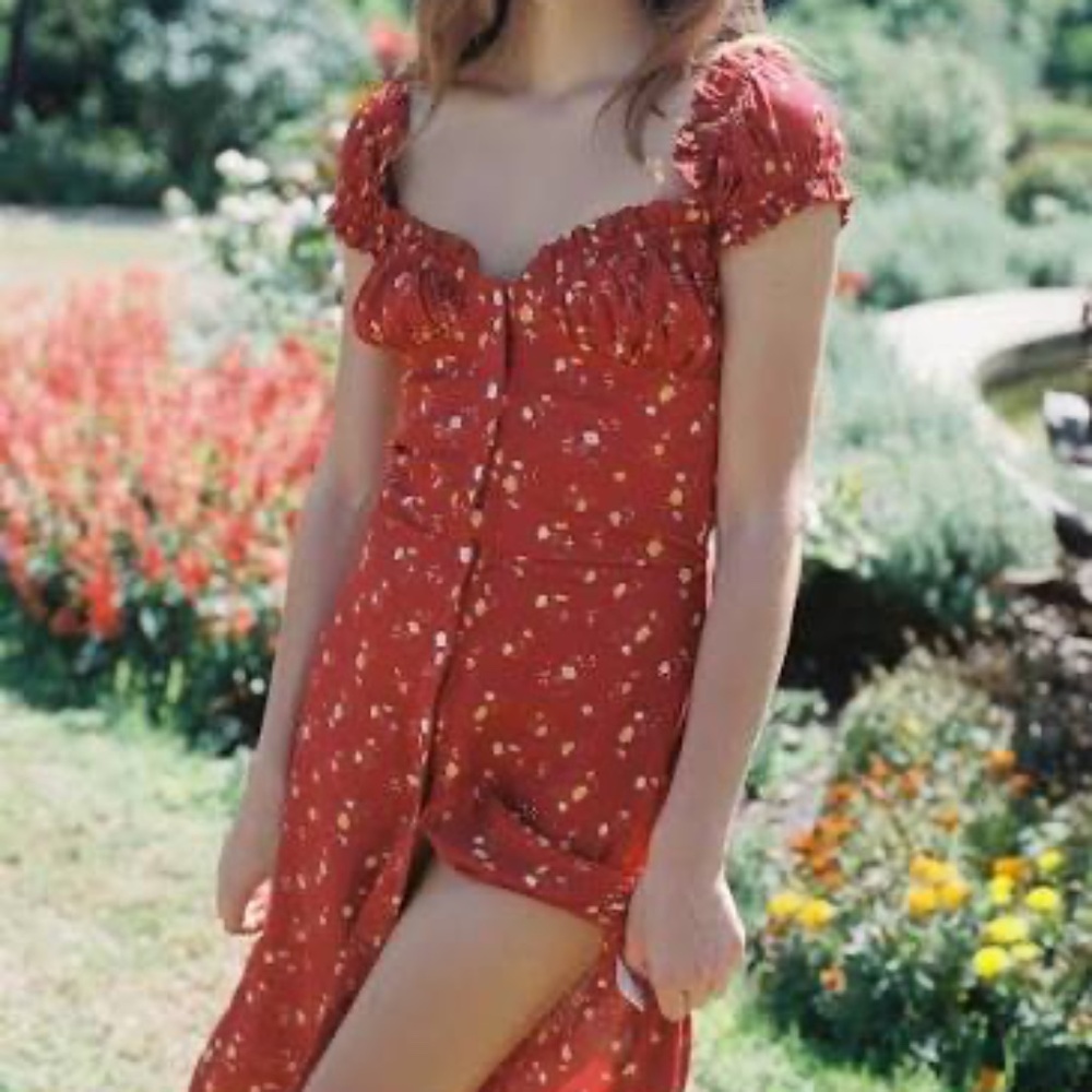 With Jean Emilie Dress Red